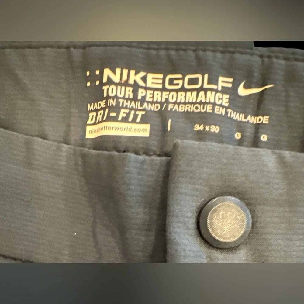Nike Golf Tour Performance Dri-Fit Stretch Men’s Pants 34x30 Dark Gray Excellent